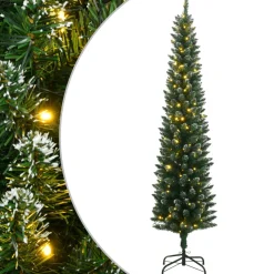 Árbol de Navidad Everluce 286 ramas con efecto nevado 300 LEDs verde