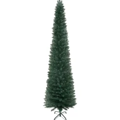Árbol de Navidad Homcom 510 ramas base plegable verde Ø56x210 cm