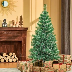 Árbol de Navidad Homcom 416 ramas verde Ø75x150 cm