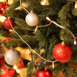 Árbol de Navidad Homcom 696 ramas base plegable verde Ø90x180 cm