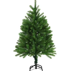 Árbol de Navidad realista + base cruzada verde 240 cm