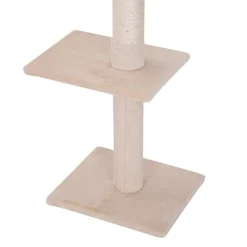 Árbol para gatos maxi PawHut 5 niveles beige 230-260x40x34 cm