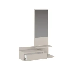 Recibidor New Aura espejo + cajón 2 estantes