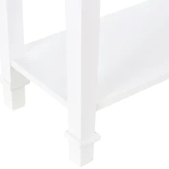 Recibidor Smile Homcom con cajón + 2 estantes blanco 80,5x75,6x27,5 cm