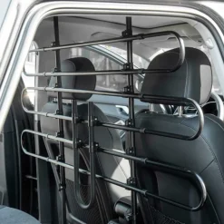 Reja de protección PawHut para coche universal ajustable negro 85/120x87/135 cm