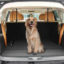 Rejilla de seguridad de coche PawHut para mascotas extensible negro 91/152x30 cm