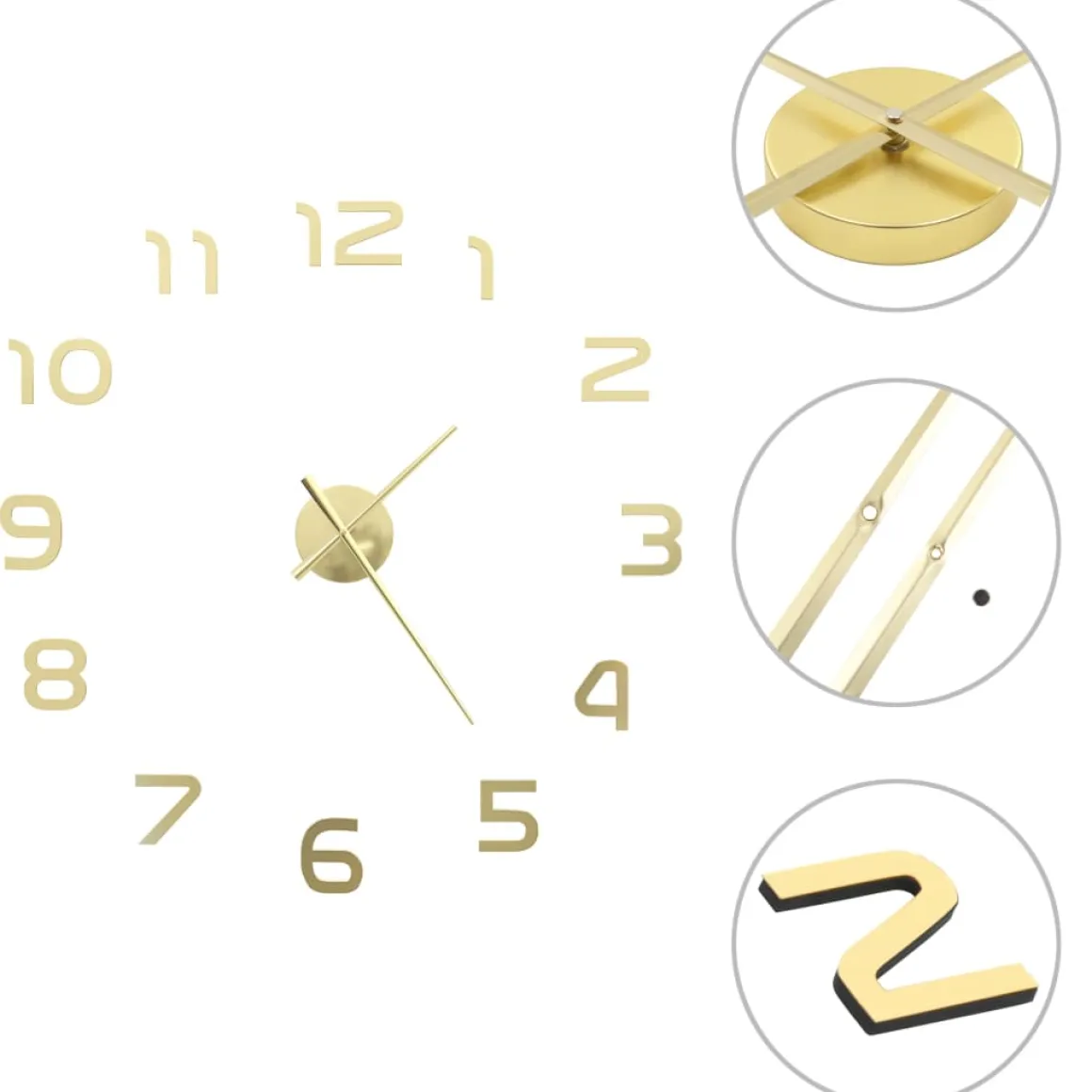 Reloj 3D de pared diseño XXL Ø100 cm