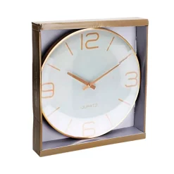 Reloj de pared Alu bulgy marco metálico 30 cm
