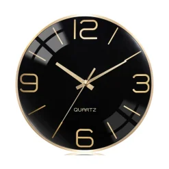 Reloj de pared Alu bulgy marco metálico 30 cm