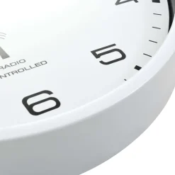 Reloj de pared Cloc radiocontrol blanco/negro Ø31 cm