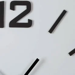Reloj de pared Óscar números adhesivos negro Ø50 cm