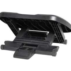 Reposapiés Homcom 0-30º 3 niveles de altura ajustable negro 10-16,5x45x34 cm
