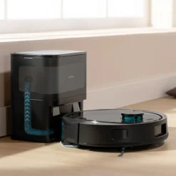 Robot aspirador Cecotec Conga Y80 base de autovaciado con IA WiFi negro