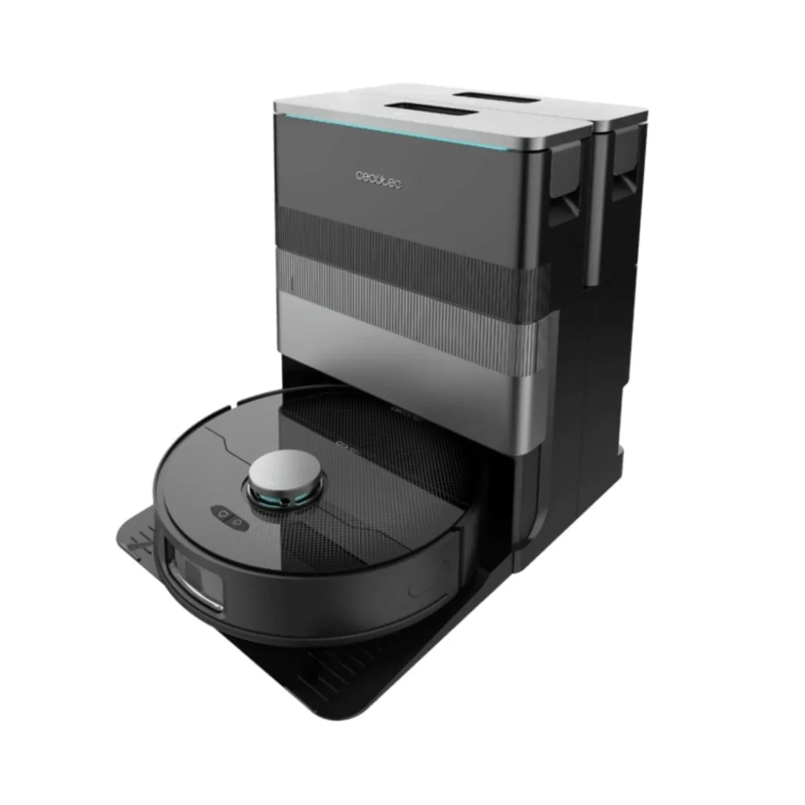 Robot aspirador Cecotec Conga X70 15000Pa 4 en 1 base autovaciado WiFi negro