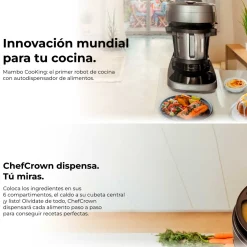Robot de cocina Cecotec Mambo CooKing Unique 2200W ChefCrown WiFi inox