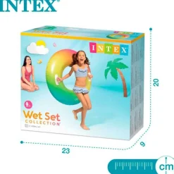 Rueda hinchable gigante Intex con asas +9A Whirl Tube Ø122 cm