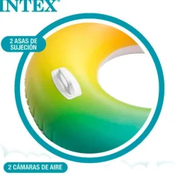 Rueda hinchable gigante Intex con asas +9A Whirl Tube Ø122 cm