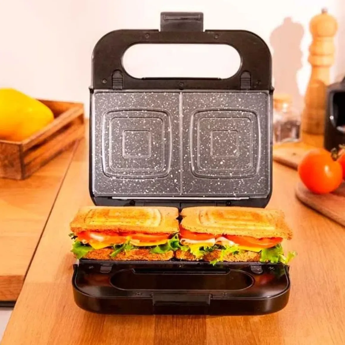 Sandwichera Cecotec Rock'nToast Family 4 en 1 1000W inox