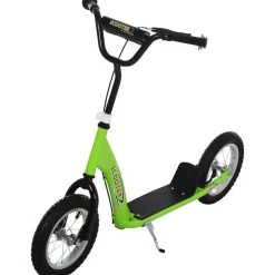 Scooter infantil Homcom con manillar regulable verde 80-85x52x117 cm