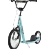 Scooter infantil Homcom manillar regulable azul 88-94x58x135 cm