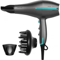 Secador Cecotec Bamba IoniCare 5300 Maxi Aura Black 2200W inox/negro