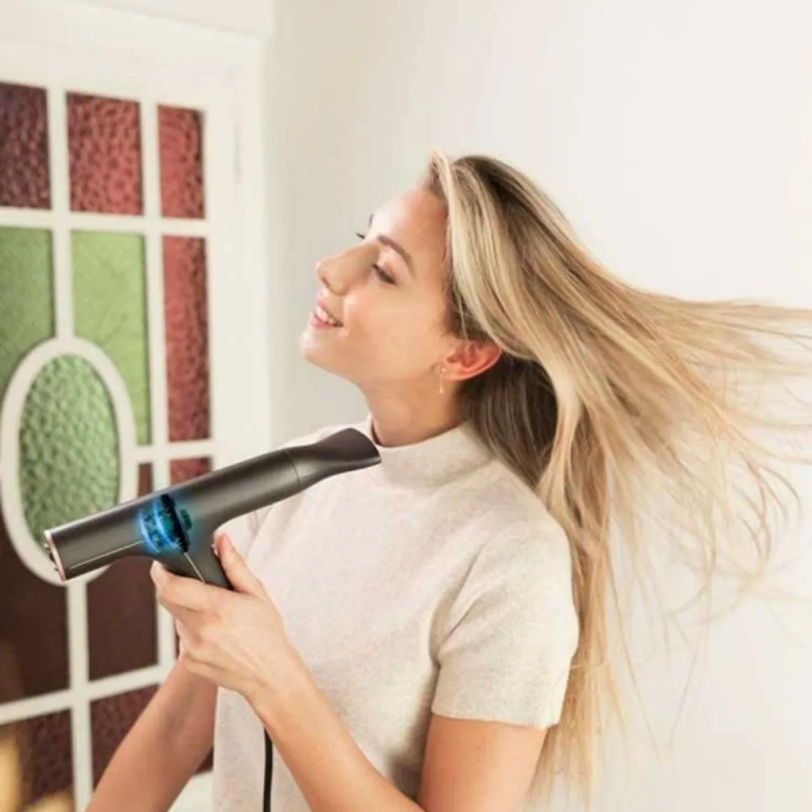 Secador de cabello Cecotec Bamba IoniCare 6000 RockStar Soft 1200W motor digital con accesorios