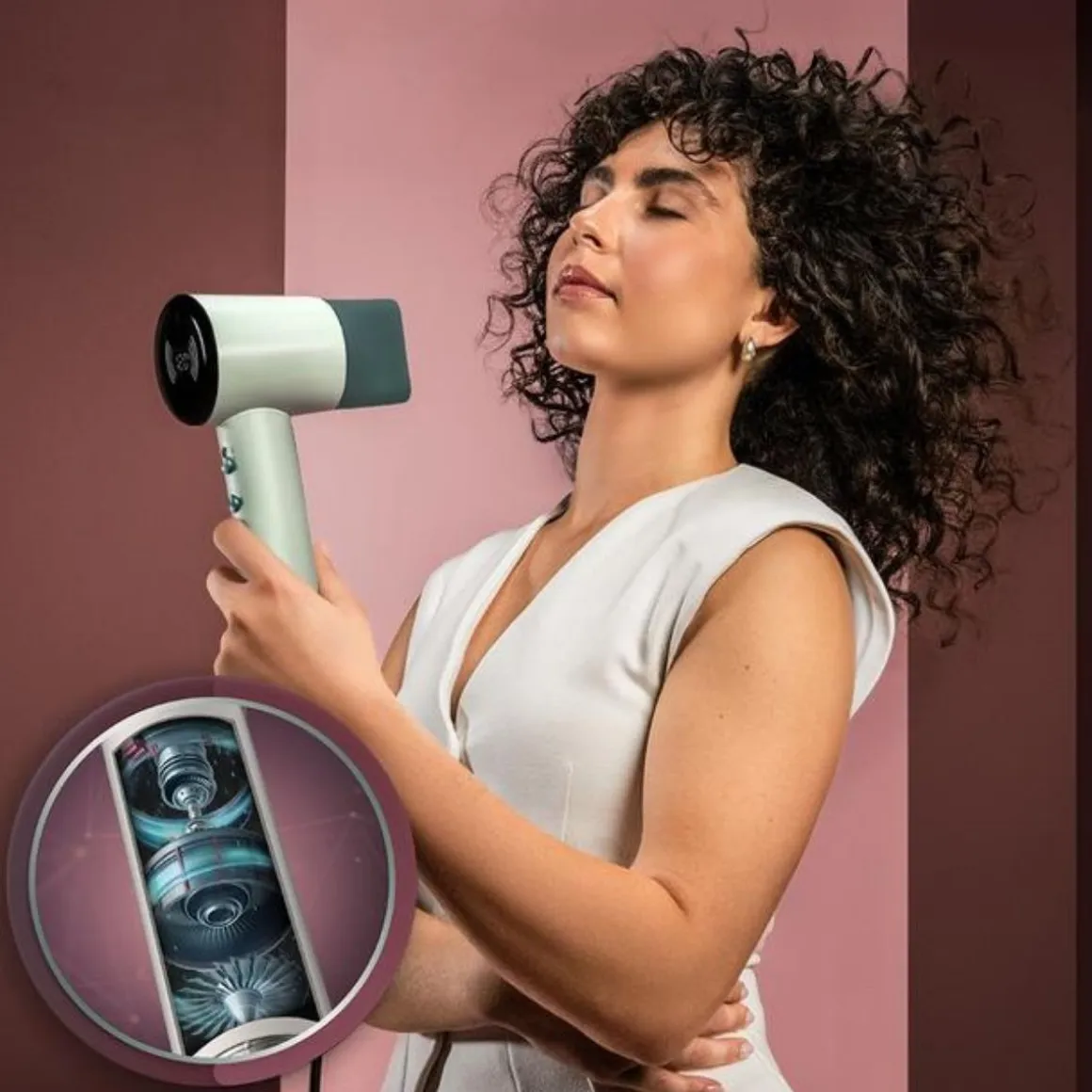 Secador de pelo Cecotec DryNova 3in1 1600W 3 accesorios verde