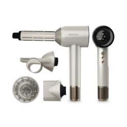 Secador de pelo Cecotec DryGlam Waves 1600W 110000 rpm 4 cabezales beige