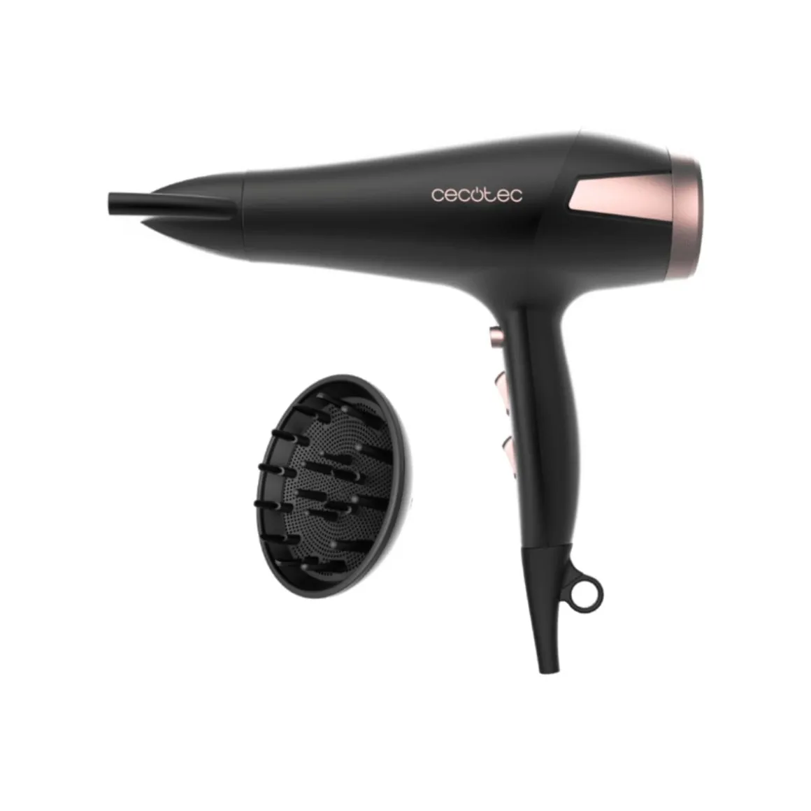 Secador de pelo Cecotec IoniCare Elegance AC 2400 W tecnología de iones negro