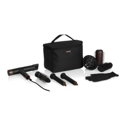 Secador de pelo Princess Airstyler Pro 2000W 3 temperaturas con accesorios negro