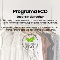 Secadora bomba de calor Infiniton SD-BC8EDX 8kg 16 programas E inox 85 cm