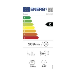 Secadora Cecotec Bolero DressCode Dry 9400 9kg 15 programas C negro 84,5 cm