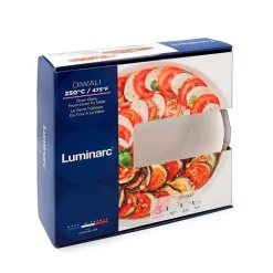 Set 3 fuentes Diwali Luminarc vidrio blanco Ø18/Ø22/Ø26 cm