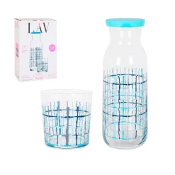 Set de 1 jarra 1/2l + 4 vasos FONSB4536S1 345cc azul