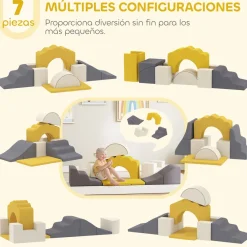 Set de 7 bloques de construcción Aiyaplay fundas terciopelo +5 meses