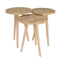 Set de 3 mesas de centro Tarántula diseño fijo Ø35 cm