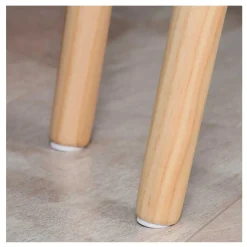 Set de 2 mesas nido auxiliares Homcom blanco/natural