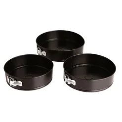 Set de 3 moldes desmontables Quid Sweet Grey 24/26/28 cm