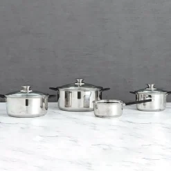 Set de 4 ollas Sensory Quid acero inox Ø14/Ø24/Ø20/Ø24 cm