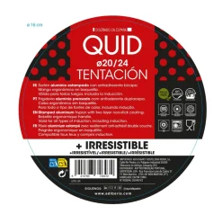 Set de 2 sartenes Tentación Quid aluminio prensado negro Ø20/Ø24 cm