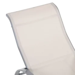 Set de 2 tumbonas+mesa de café Outsunny beige