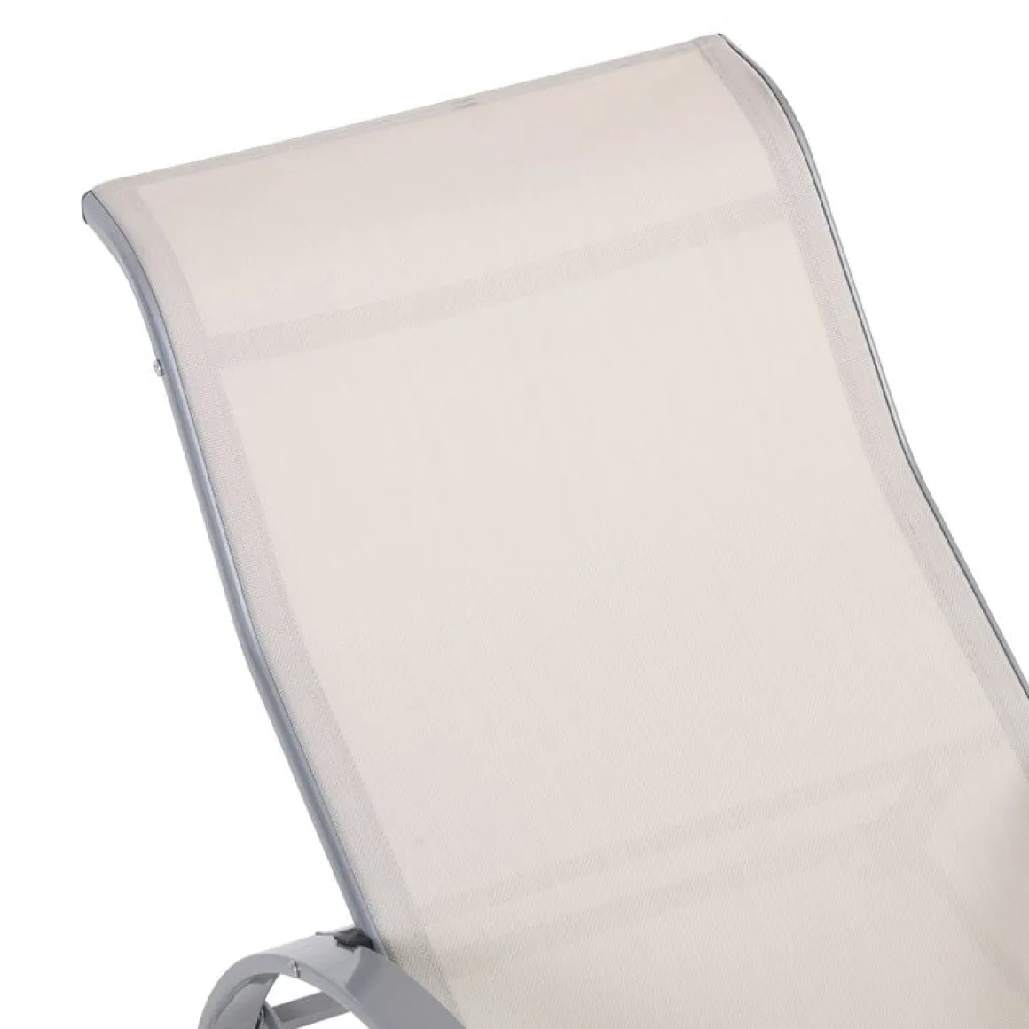 Set de 2 tumbonas+mesa de café Outsunny beige