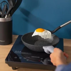 Set de 9 utensilios de cocina Cecotec Polka Excellence Force mango soft touch negro