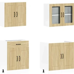 Set de cocina Kalmar 4 armarios roble claro