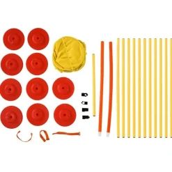 Set de entrenamiento canino PawHut para agilidad 4 obstáculos