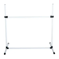 Set de entrenamiento PawHut para perros 4 piezas + bolsa de transporte blanco 95x95x65 cm