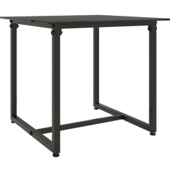 Set de jardín Anic 2 sillas + mesa auxiliar negro