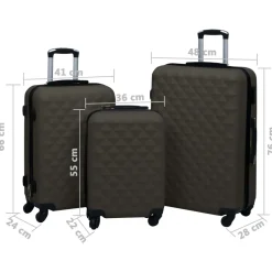 Set de maletas de viaje Riggi 3 piezas S/M/L
