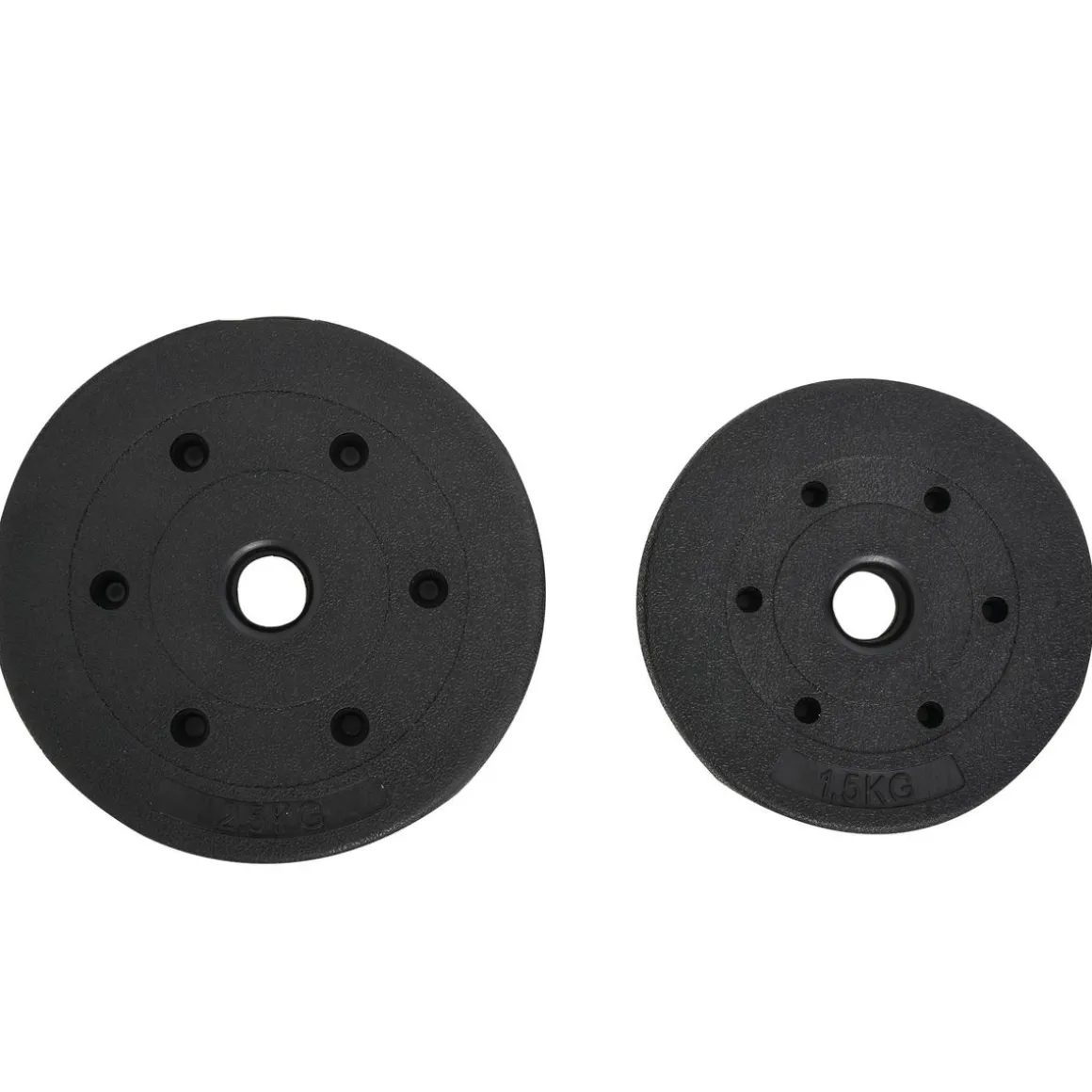 Set de mancuernas Homcom 2 en 1 25kg con barras negro