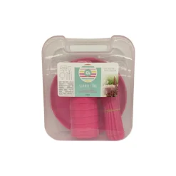 Set de picnic 31 piezas 6 cuchillos + 6 platos + 6 cucharas